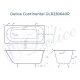 Ванна чугунная Delice Continental 120х70 с отверстиями под ручки и антискользящим покрытием DLR230640R-AS