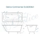 Ванна чугунная Delice Continental 130х70 с антискользящим покрытием DLR230641-AS