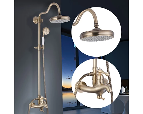 Душевая стойка FAOP A2405-4 цвет бронза