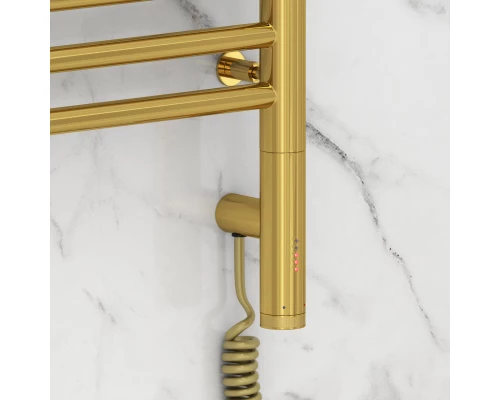 Полотенцесушитель электрический Сунержа Богема 3.0 прямая 800х500 МЭМ правый золото глянец