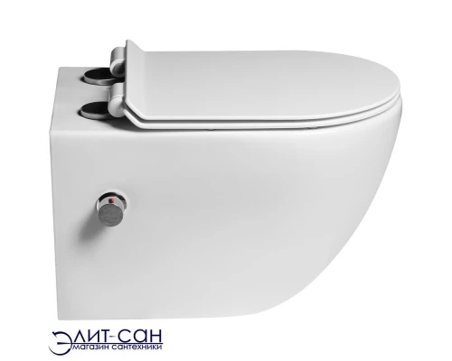 Унитаз подвесной SantiLine SL-5002SM-BD с функцией биде и смесителем