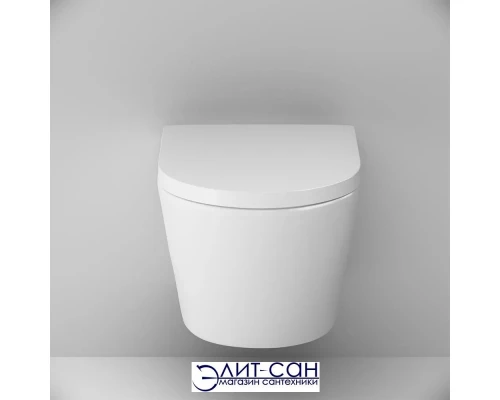 Унитаз подвесной AM.PM Sense C741701SC безободковый с сиденьем микролифт, белый