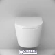 Унитаз подвесной AM.PM Sense C741701SC безободковый с сиденьем микролифт, белый
