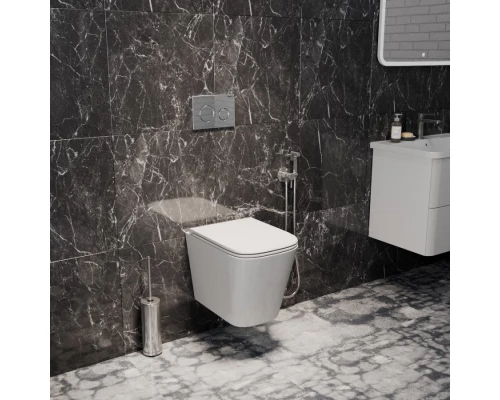 Унитаз подвесной торнадо ES.M Typhoon-SQ  40303ES-49 безободковый  сиденье микролифт