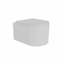 Унитаз подвесной безободковый торнадо ES.M Corrugation 42101ES-49.5 сиденье микролифт