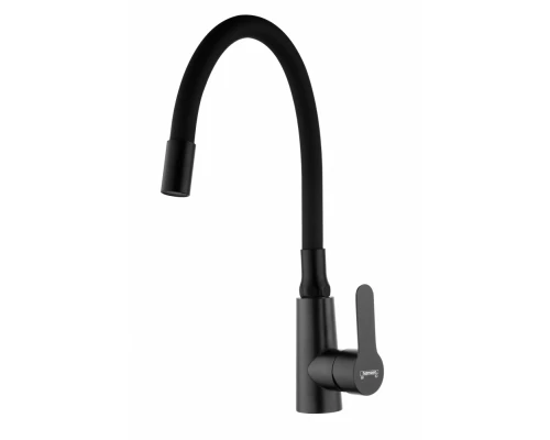 Смеситель для кухни с гибким изливом из нержавеющей стали Hansen HN56032-PC графит/черный