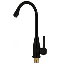 40082-C Смеситель для кухни высокий (ЧЕРНЫЙ) HANSEN  (10/1шт)
