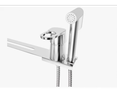 Биде-приставка для унитаза ES.M comfort  ES-140130CR со смесителем и с гигиеническим душем