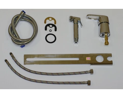 Биде-приставка для унитаза ES.M comfort  ES-140130CR со смесителем и с гигиеническим душем