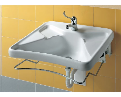 Комплект (Раковина МГН, пневматическое крепление, смеситель, сифон) H12