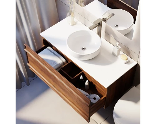 Комплект мебели Art Decco Bridget ABR10W22S3MF, 100 см, черный орех