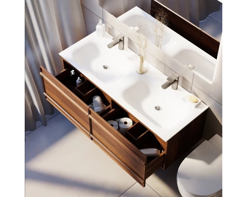 Тумба с раковиной Art Decco Bridget ABR12W22D100, 120 см, черный орех