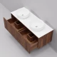 Тумба с раковиной Art Decco Camilla ACM12W22D300, 120 см, черный орех
