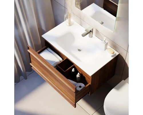 Комплект мебели Art Decco Bridget ABR08W22S1MF, 80 см, черный орех