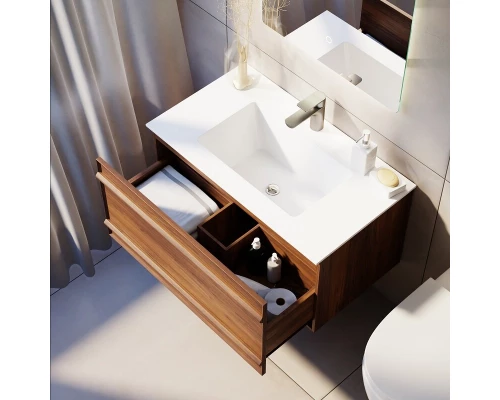 Комплект мебели Art Decco Bridget ABR08W22S2MF, 80 см, черный орех