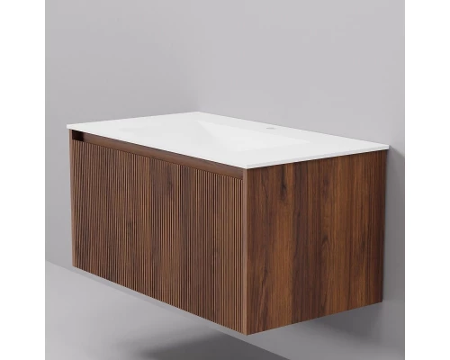 Тумба с раковиной Art Decco Camilla ACM08W22S200, 80 см, черный орех