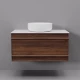 Тумба с раковиной Art Decco Bridget ABR08W22S300, 80 см, черный орех