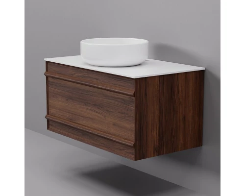 Тумба с раковиной Art Decco Bridget ABR08W22S300, 80 см, черный орех