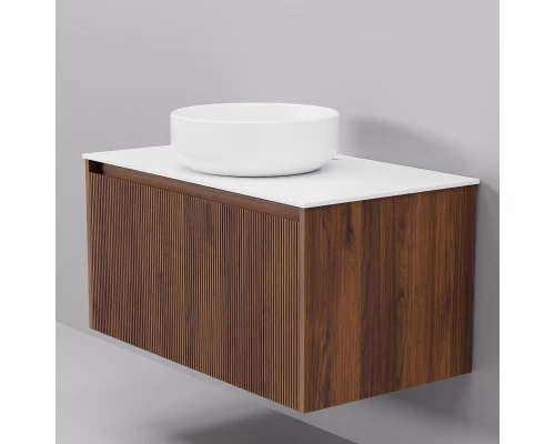 Тумба с раковиной Art Decco Camilla ACM08W22S300, 80 см, черный орех