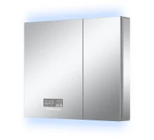 Зеркальный шкаф Art Decco Celestial Glow ACG07680MC, 70 см, сенсорный, подсветка, часы, bluetooth-динамик, антизапотевание