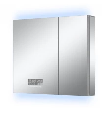 Зеркальный шкаф Art Decco Celestial Glow ACG07680MC, 70 см, сенсорный, подсветка, часы, bluetooth-динамик, антизапотевание