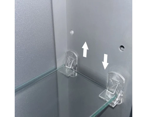 Зеркальный шкаф Art Decco Celestial Glow ACG07680MC, 70 см, сенсорный, подсветка, часы, bluetooth-динамик, антизапотевание