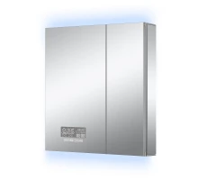 Зеркальный шкаф Art Decco Celestial Glow ACG06080MC, 60 см, сенсорный, подсветка, часы, bluetooth-динамик, антизапотевание