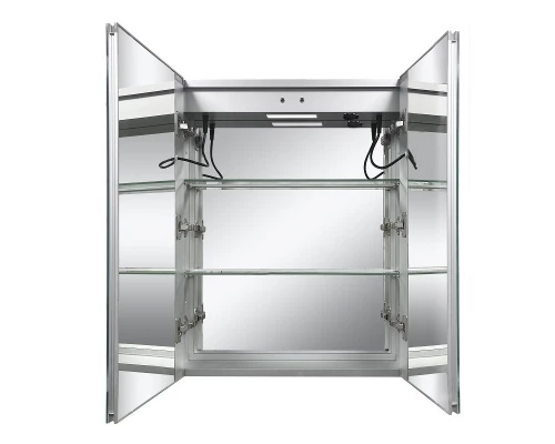 Зеркальный шкаф Art Decco Celestial Glow ACG06080MC, 60 см, сенсорный, подсветка, часы, bluetooth-динамик, антизапотевание