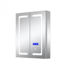 Зеркальный шкаф Art Decco Luminous Sphere ALS06090MC, 60 см, сенсорный, подсветка, часы, bluetooth-динамик, антизапотевание