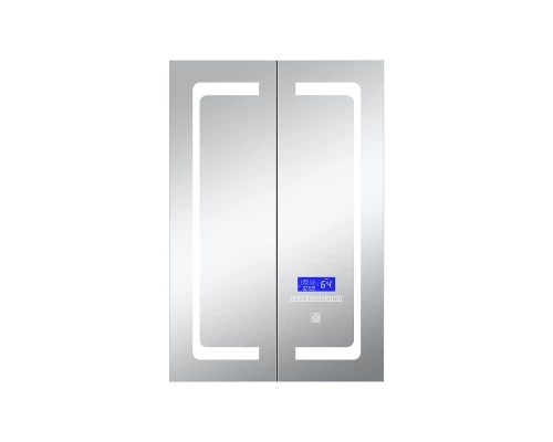 Зеркальный шкаф Art Decco Luminous Sphere ALS06090MC, 60 см, сенсорный, подсветка, часы, bluetooth-динамик, антизапотевание