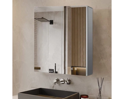 Зеркальный шкаф Art Decco Elysium Space AES07690MC, 76 см, с подсветкой, сенсорный, антизапотевание