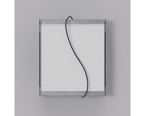 Зеркальный шкаф Art Decco Elysian Reflect AER08070MC, 80 см, сенсорный, подсветка, часы, bluetooth-динамик, антизапотевание, рама белая