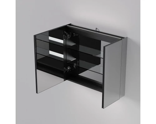 Зеркальный шкаф Art Decco Winter Glamour AWG08070MC, 80 см, сенсорный, подсветка, часы, bluetooth-динамик, антизапотевание