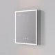 Зеркальный шкаф Art Decco Elysian Reflect AER06070MC, 60 см, сенсорный, подсветка, часы, bluetooth-динамик, антизапотевание, рама белая