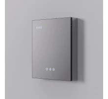 Зеркальный шкаф Art Decco Winter Glamour AWG06070MC, 60 см, сенсорный, подсветка, часы, bluetooth-динамик, антизапотевание