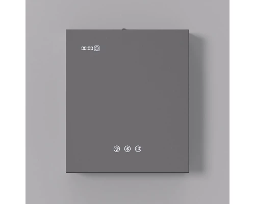 Зеркальный шкаф Art Decco Winter Glamour AWG06070MC, 60 см, сенсорный, подсветка, часы, bluetooth-динамик, антизапотевание