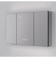 Зеркальный шкаф Art Decco Winter Glamour AWG12070MC, 120 см, сенсорный, подсветка, часы, bluetooth-динамик, антизапотевание