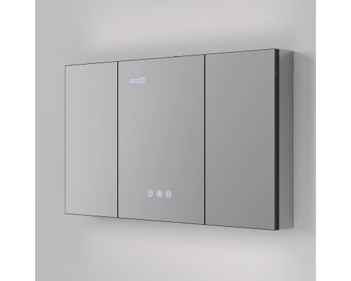 Зеркальный шкаф Art Decco Winter Glamour AWG12070MC, 120 см, сенсорный, подсветка, часы, bluetooth-динамик, антизапотевание