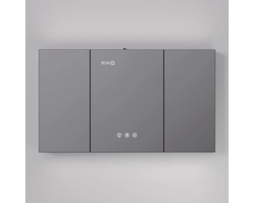 Зеркальный шкаф Art Decco Winter Glamour AWG12070MC, 120 см, сенсорный, подсветка, часы, bluetooth-динамик, антизапотевание