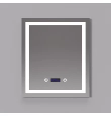 Зеркало Art Decco Crystal Harmony ACH06070M, 60 х 70 см, с подсветкой, сенсорное, антизапотевание, bluetooth-динамик, цифровые часы