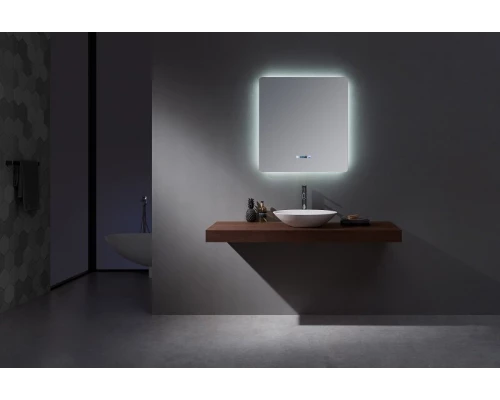 Зеркало Art Decco Baltic Bright ABB07680M, 76 х 81 см, с подсветкой, сенсорное, антизапотевание, bluetooth-динамик, цифровые часы