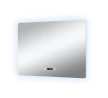 Зеркало Art Decco Baltic Bright ABB09080M, 91 х 81 см, с подсветкой, сенсорное, антизапотевание, bluetooth-динамик, цифровые часы