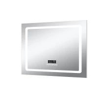 Зеркало Art Decco Crystal Clear ACC09080M, 91 х 81 см, с подсветкой, сенсорное, антизапотевание, bluetooth-динамик, цифровые часы