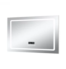 Зеркало Art Decco Crystal Clear ACC12090M, 122 х 91 см, с подсветкой, сенсорное, антизапотевание, bluetooth-динамик, цифровые часы