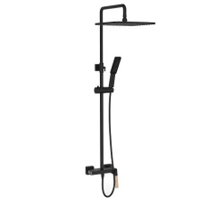 Душевая система Art Decco Portofino APR110QHS, графит