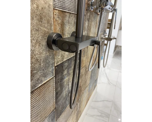 Душевая система Art Decco Portofino APR110QHS, графит