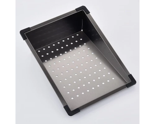 Кухонная мойка Art Decco Elegant Flow AEF116846, 68 см, со смесителем и дозатором, нержавеющая сталь, PVD графит