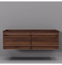 Тумба под раковину ArtDecco Bridget 120 ABR12W22D000 подвесная, черный орех