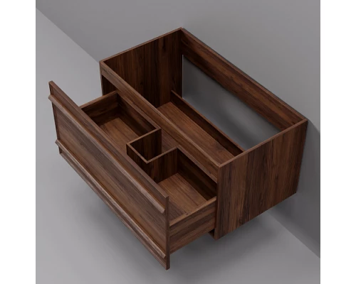 Тумба под раковину ArtDecco Bridget 80 ABR08W22S000 подвесная, черный орех