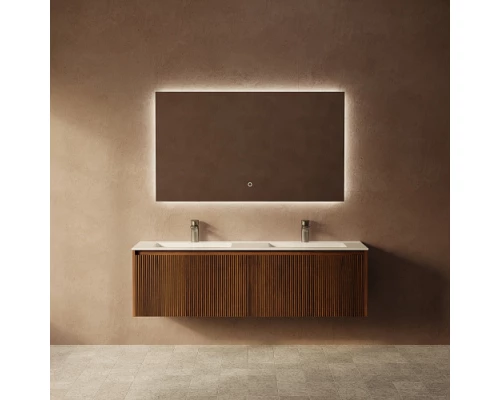 Тумба под раковину ArtDecco Camilla 140 ACM14W22D000 подвесная, черный орех